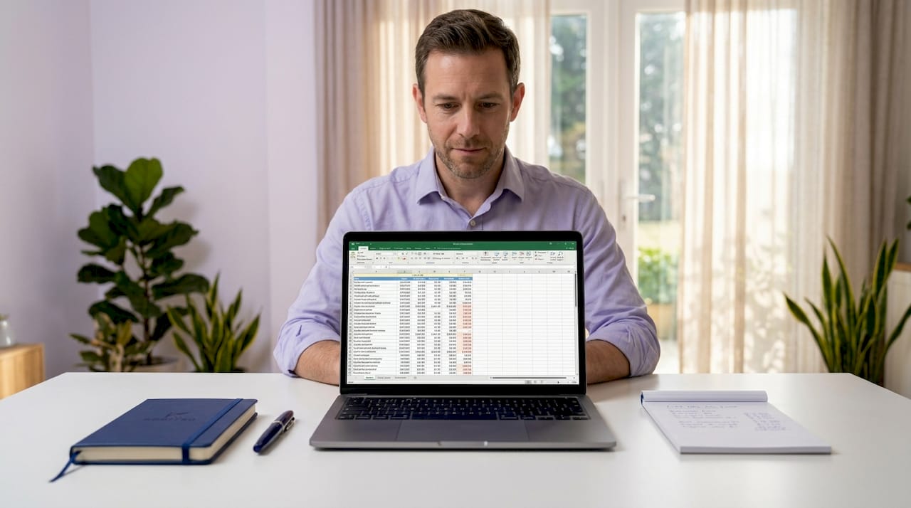 Business analyst reviewing AI cost data