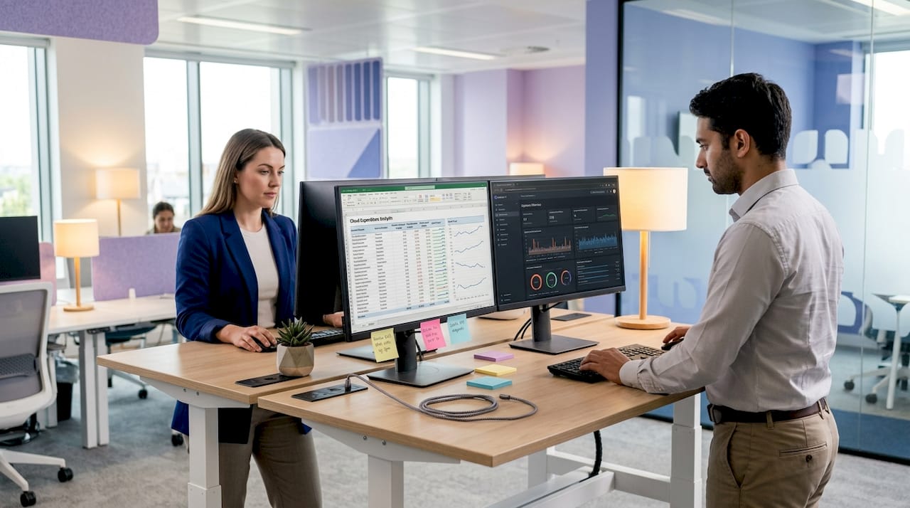 Finance and IT colleagues align metrics together