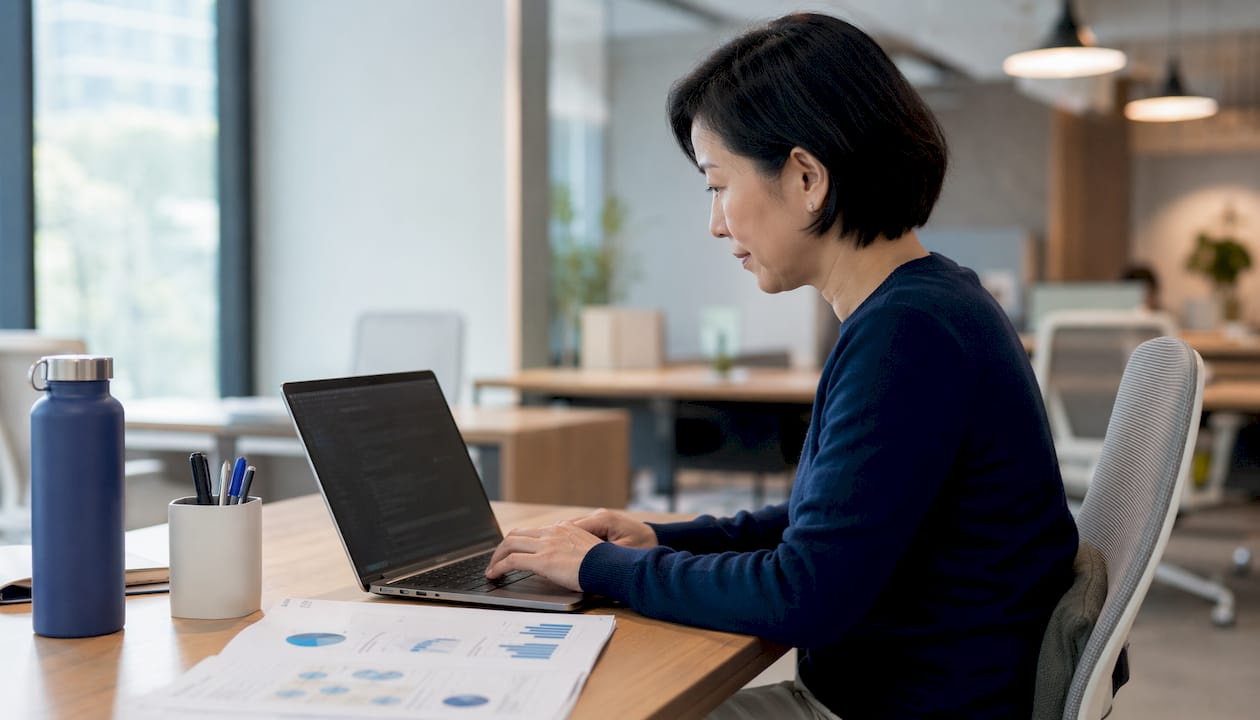 Woman working on multi-cloud data normalisation