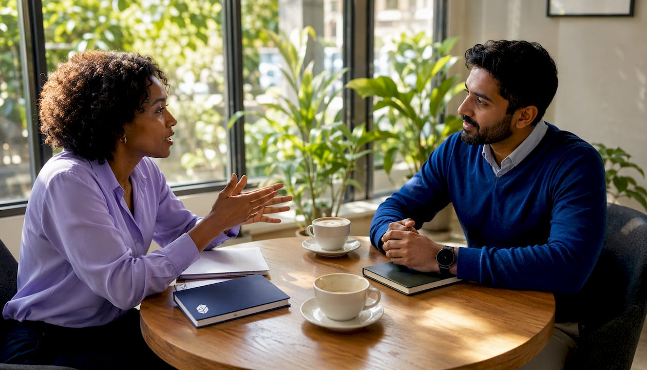 Two engineers discussing in-memory caching