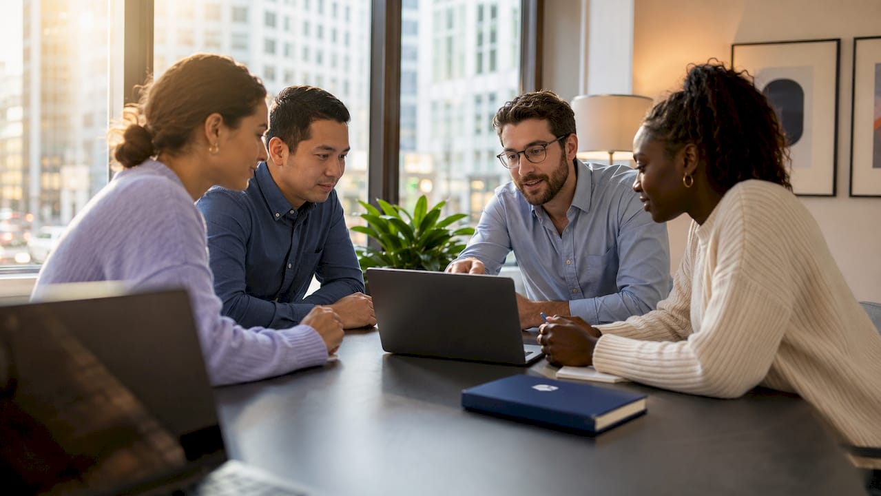 Team discussing cloud cost attribution strategy