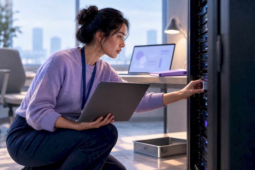 Engineer reviewing cloud billing export infrastructure