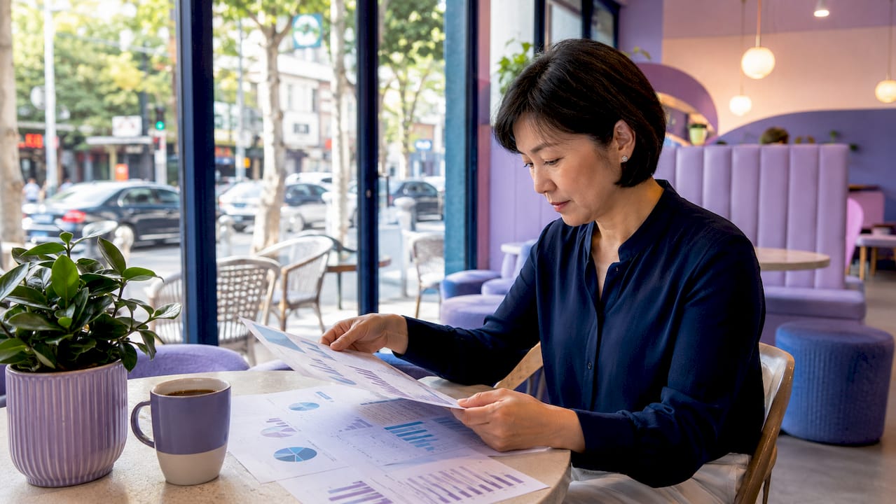CTO reviewing cloud ROI reports in office