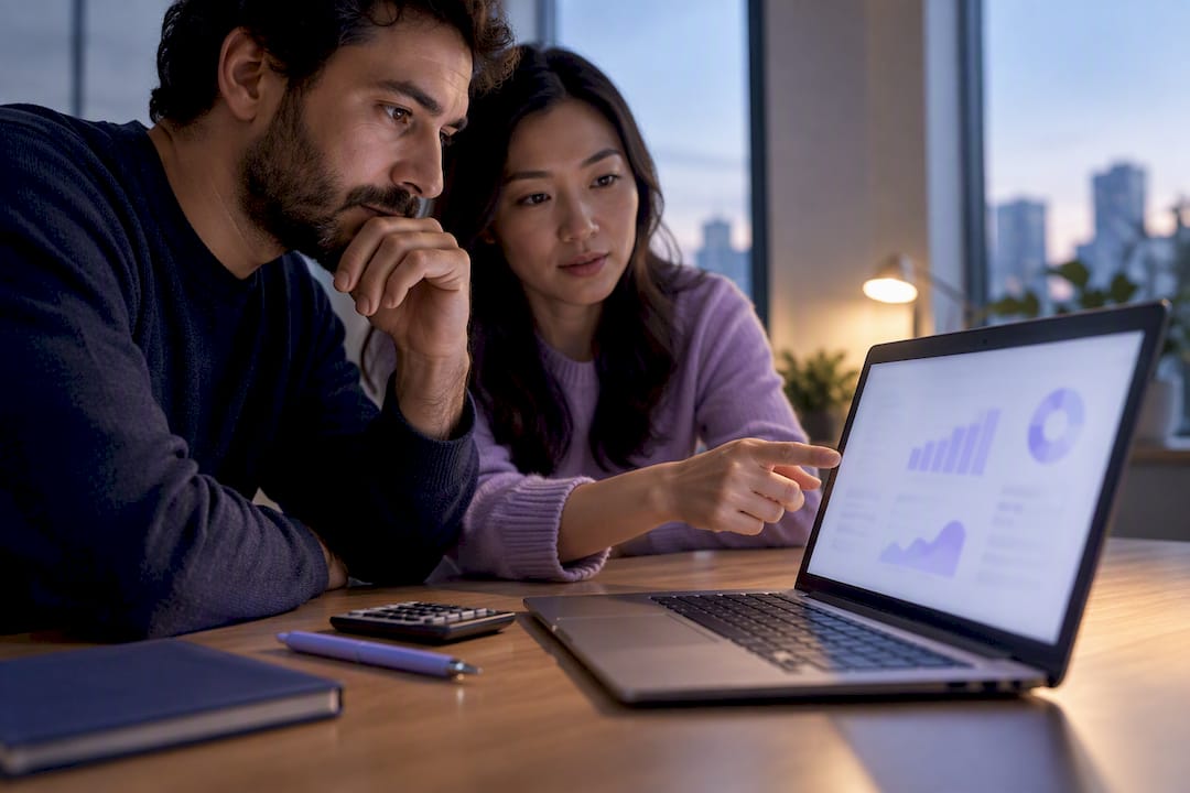 Engineers verifying realised cloud savings