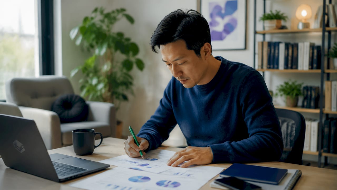 Cloud engineer analyzing concurrency cost report