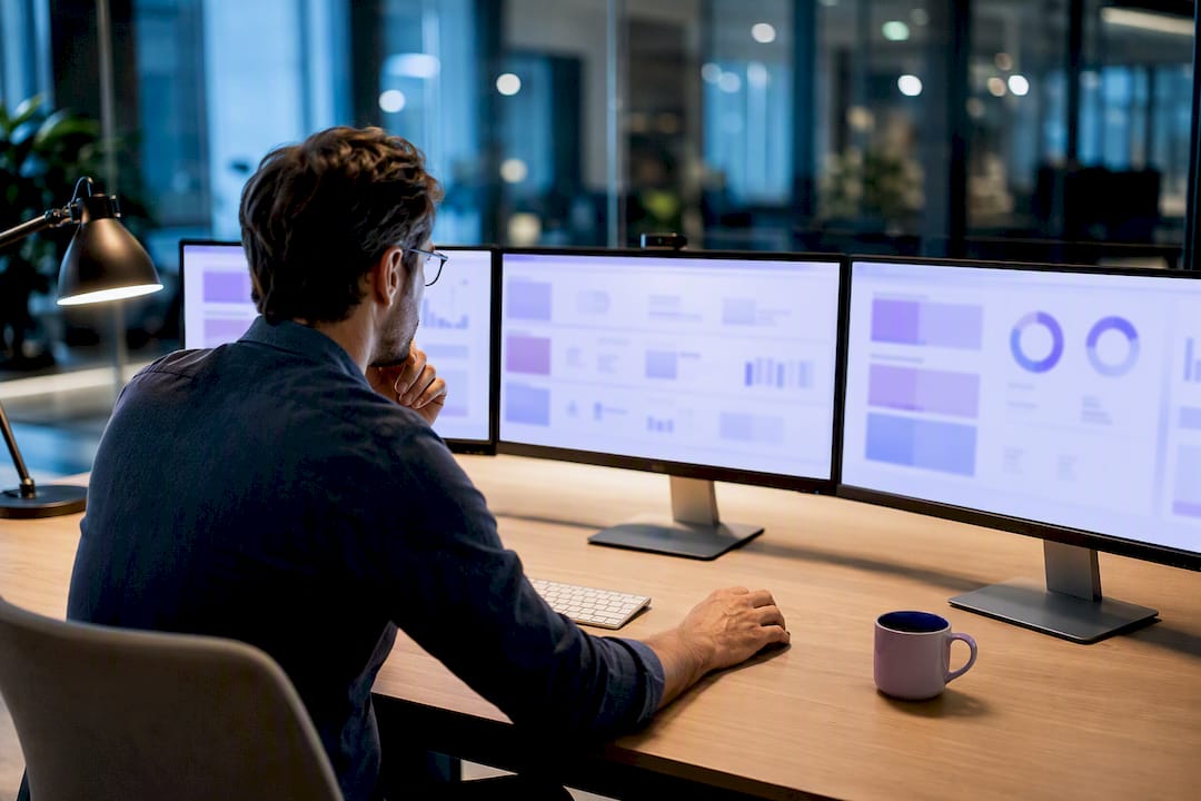 Analyst comparing multi-cloud billing dashboards