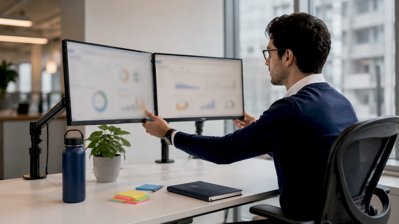 Platform engineer reviewing cloud cost analytics