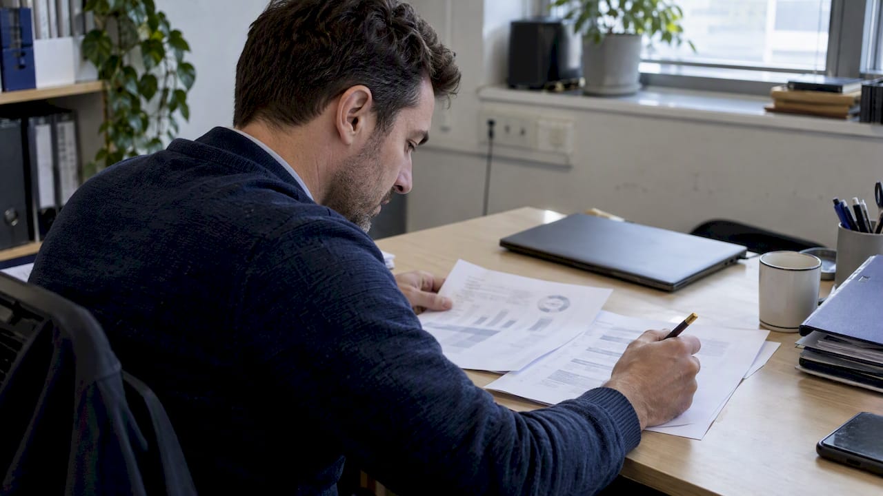 Engineering leader reviewing a cloud spend forecast